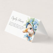 Een Gekke Goose Boy baby display douche Kaart (Voorkant)