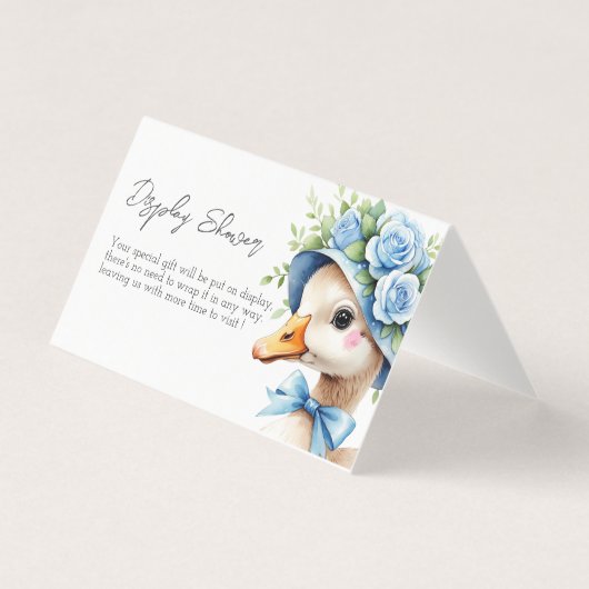 Een Gekke Goose Boy baby display douche Kaart (Voorkant)