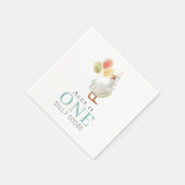 Een Gekke Goose Boy Blue 1st Verjaardag Servet (Hoek)