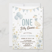 Een Gekke Goose Boy eerste verjaardag Kaart (Voorkant)