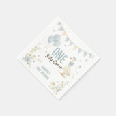 Een Gekke Goose Boy eerste verjaardag Servet (Hoek)