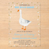 Een Gekke Goose Boys 1e verjaardag Acryl Uitnodigingen (Voorkant)