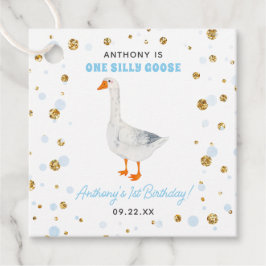 Een Gekke Goose Boys 1e verjaardagsfeestje Bedankjes Labels