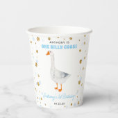 Een Gekke Goose Boys 1e verjaardagsfeestje Papieren Bekers (Achterkant)