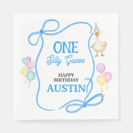 Een Gekke Goose Boys eerste verjaardag Servet