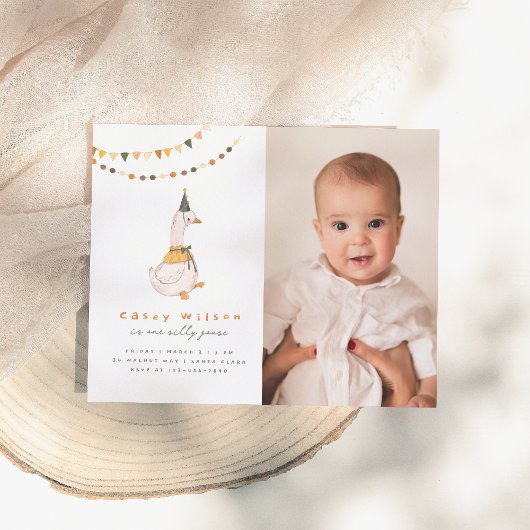 Een Gekke Goose Budget Foto Eerste Verjaardagsfees