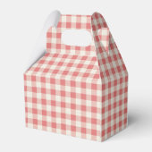 Een Gekke Goose Christmas Gingham 1st Birthday Bedankdoosjes (Achterkant)