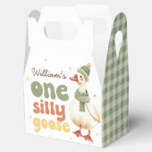 Een Gekke Goose Christmas Green 1st Birthday Bedankdoosjes (Geopend)
