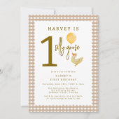 Een Gekke Goose Eerste Verjaardag Party Kaart (Voorkant)