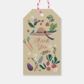 Een Gekke Goose Farmer Garden Theme Beige Cadeaulabel (Achterkant)