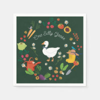 Een Gekke Goose Farmer Garden Theme Green
