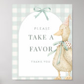 Een Gekke Goose Favoriet Tabletop Teken Poster (Voorkant)