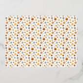 Een Gekke Goose Foto 1e Verjaardagsfeest Folie Uitnodiging (Achterkant)