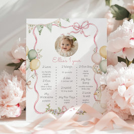 Een Gekke Goose Girl 1e verjaardag foto Milestone Poster