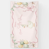 Een Gekke Goose Girl 1e verjaardag Spandoek (Verticaal)