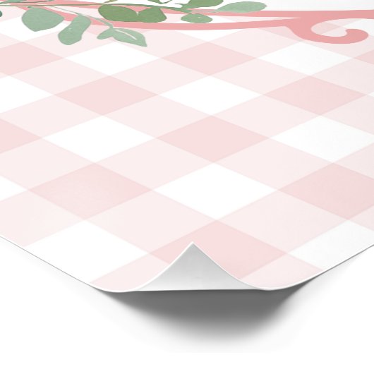 Een Gekke Goose Girl Baby shower welkomstbord Perfect Poster (Hoek)