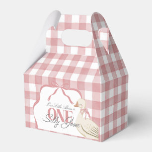 Een Gekke Goose Girl Cottagecore Roze 1e verjaarda Bedankdoosjes