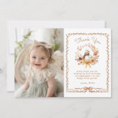 Een Gekke Goose Girl Verjaardag Foto Dank u kaart (Voorkant)