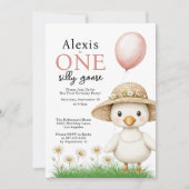 Een Gekke Goose Girls eerste verjaardag Kaart (Voorkant)