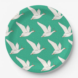 Een Gekke Goose Green verjaardagsfeestje Papieren Bordje