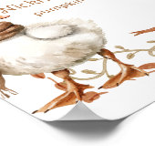 Een Gekke Goose Herfst 1e Verjaardag foto Mileston Poster (Hoek)