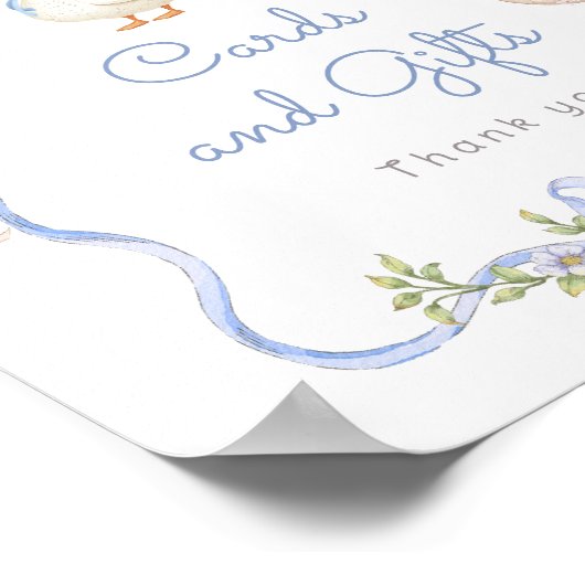 Een Gekke Goose Kaarten en geschenken Verjaardagsf Poster (Hoek)