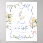 Een Gekke Goose Kaarten en geschenken Verjaardagsf Poster (Voorkant)