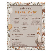 Een Gekke Goose Neutral 1e Verjaardag Milestone Perfect Poster (Voorkant)