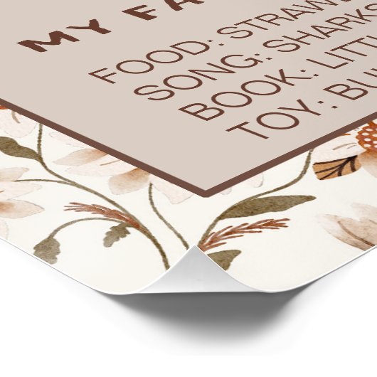 Een Gekke Goose Neutral 1e Verjaardag Milestone Perfect Poster (Hoek)