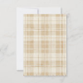 Een Gekke Goose Neutral Boho Baby 1e verjaardag Bedankkaart (Achterkant)