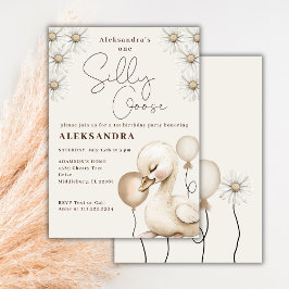 Een Gekke Goose Neutral Boho Baby 1e verjaardag Kaart