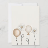 Een Gekke Goose Neutral Boho Baby 1e verjaardag Kaart (Achterkant)