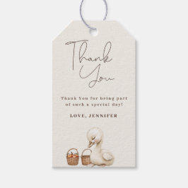 Een Gekke Goose Neutral Boho Baby shower Party Cadeaulabel