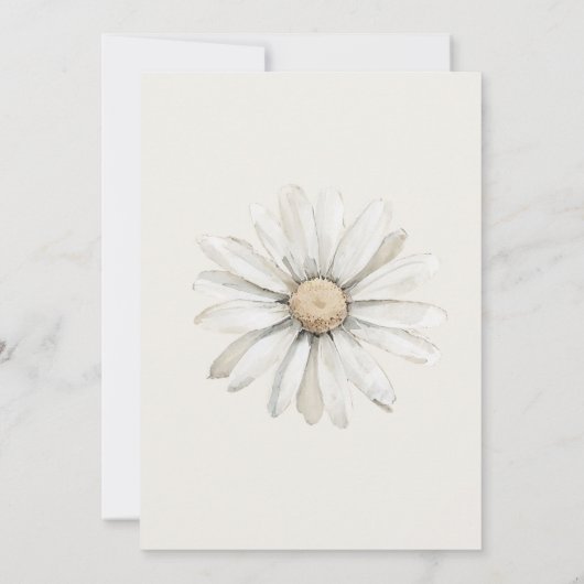 Een Gekke Goose Neutral Boho Baby shower Party Kaart (Achterkant)