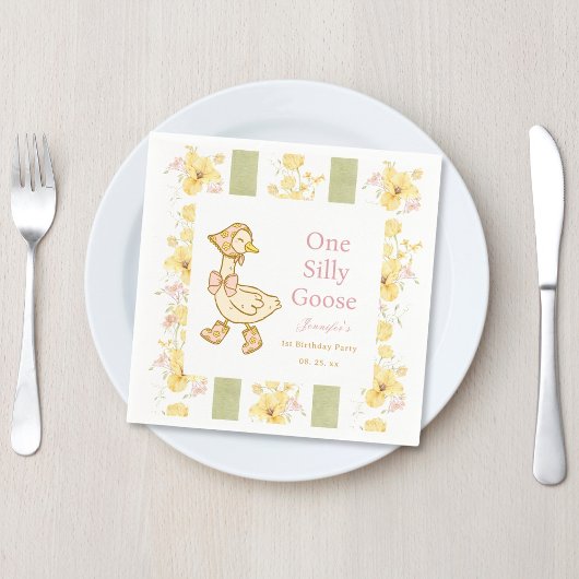 Een Gekke Goose Papier servet