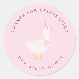 Een Gekke Goose Party Favoriet Sticker - Gekke Gan