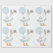 Een Gekke Goose Party Wrapping Paper Cadeaupapier (Vlak)