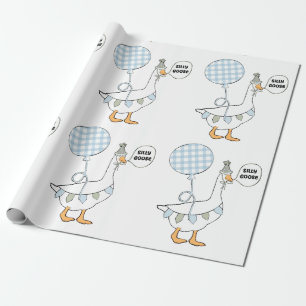 Een Gekke Goose Party Wrapping Paper Cadeaupapier