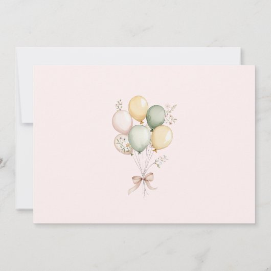 Een Gekke Goose Pastel Meisje 1e Verjaardag Foto Kaart (Achterkant)