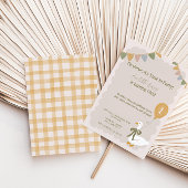 Een Gekke Goose Pastel verjaardagsuitnodiging Kaart