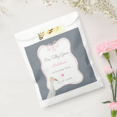 Een Gekke Goose Pink Bow 1e verjaardagsfeestje Bedankzakje (Gezegeld)