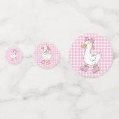Een Gekke Goose Pink verjaardag Confetti (Achterkanten)