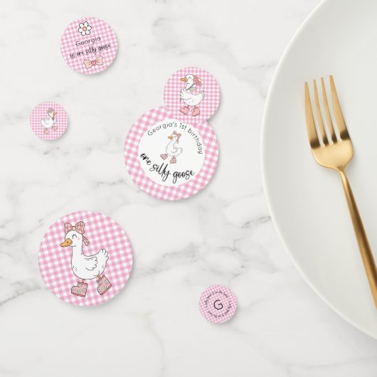 Een Gekke Goose Pink verjaardag Confetti (Groep)