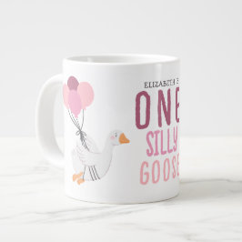 Een Gekke Goose Pink verjaardag Grote Koffiekop