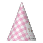 Een Gekke Goose Roze 1e Verjaardag Feesthoedjes (Links)