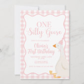 Een Gekke Goose roze Kaart (Voorkant)