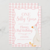 Een Gekke Goose roze Kaart (Voorkant / Achterkant)