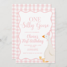 Een Gekke Goose roze Kaart