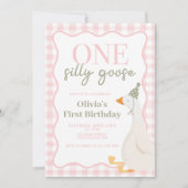 Een Gekke Goose roze Kaart (Voorkant)