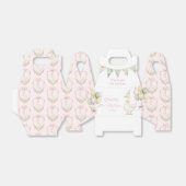 Een Gekke Goose Roze Meisje 1e Verjaardag Bedankdoosjes (Uitgevouwen)